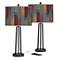 Tassels Susan Dark Bronze USB Table Lamps Set of 2