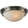 Tassoni Collection 13" Wide Brushed Nickel Ceiling Light