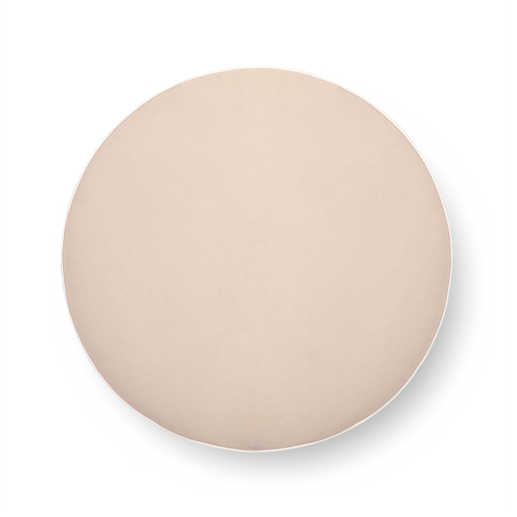 Image 4 Tassy Tan Tasseled Round Ottoman more views
