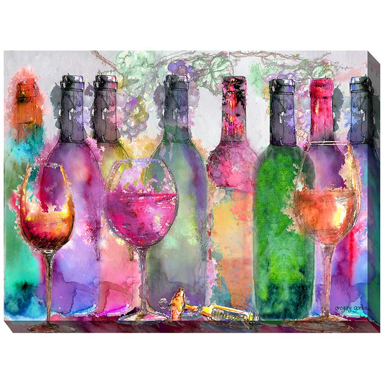 Image 1 Tasting Room 40" Wide All-Weather Outdoor Canvas Wall Art
