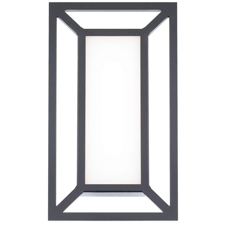 Image 1 Tate 14"H x 8"W 1-Light Outdoor Wall Light in Black