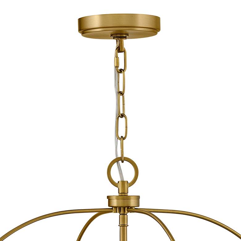 Image 4 Tate 16" Wide Black Lacquered Brass 4-Light Lantern Pendant more views