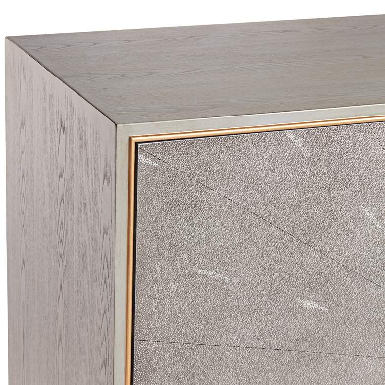 Image 3 Tate 2-Door Gray Wood Modern Accent Chest more views