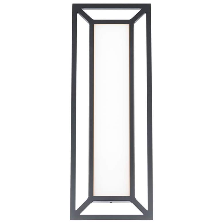 Image 1 Tate 22 inchH x 8 inchW 1-Light Outdoor Wall Light in Black