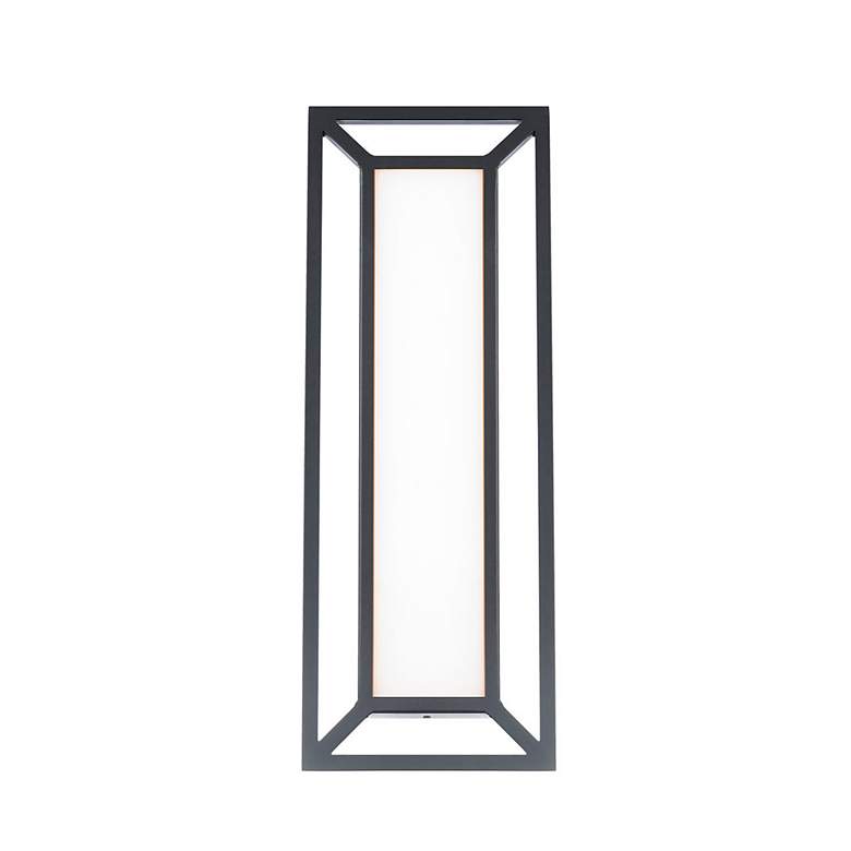 Image 1 Tate 22"H x 8"W 1-Light Outdoor Wall Light in Black