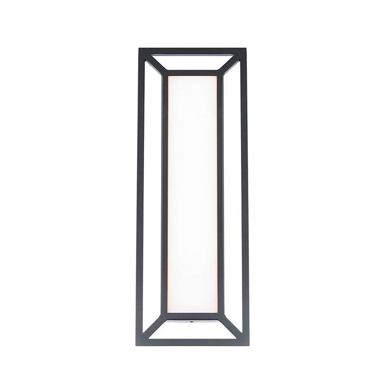 Image 1 Tate 22 inchH x 8 inchW 1-Light Outdoor Wall Light in Black