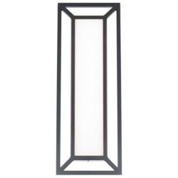 Tate 22&quot;H x 8&quot;W 1-Light Outdoor Wall Light in Black