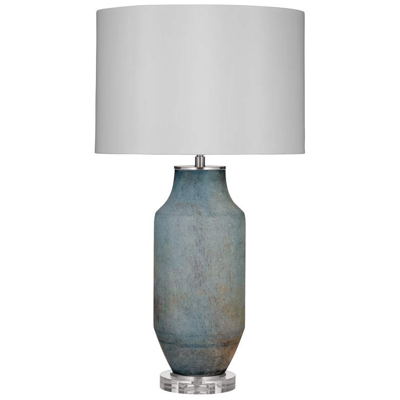 Image 1 Tate 30" Modern Styled Blue Table Lamp