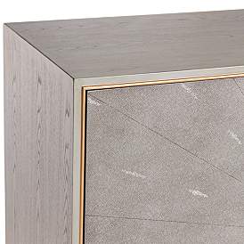Image3 of Tate 39 1/2" Wide 2-Door Gray Wood Modern Accent Chest more views