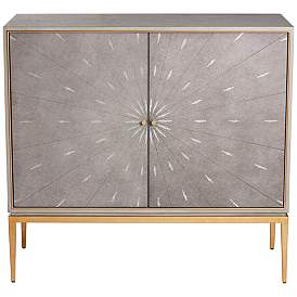 Image5 of Tate 39 1/2" Wide 2-Door Gray Wood Modern Accent Chest more views
