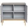6_Tate 39 1/2" Wide 2-Door Gray Wood Modern Accent Chest more views