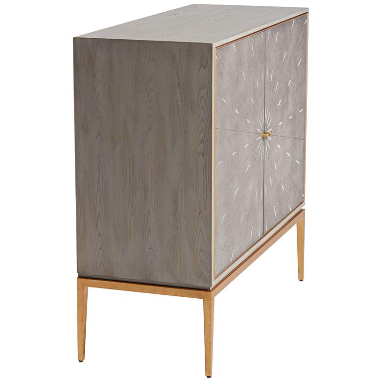 Image 7 Tate 39 1/2" Wide 2-Door Gray Wood Modern Accent Chest more views