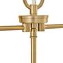 5_Tate 40" Wide Black and Brass 6-Light Linear Chandelier more views