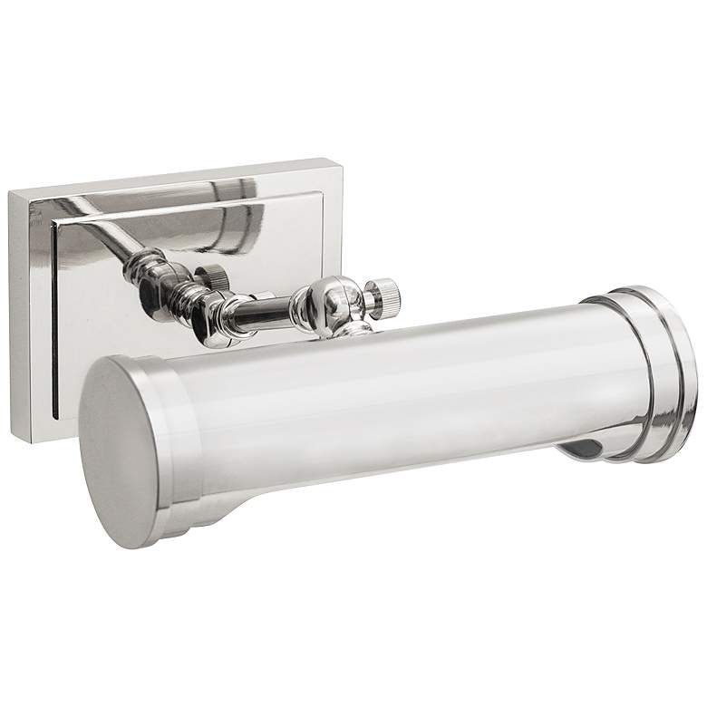 Image 1 Tate 9" Wide Polished Nickel Direct Wire Picture Light