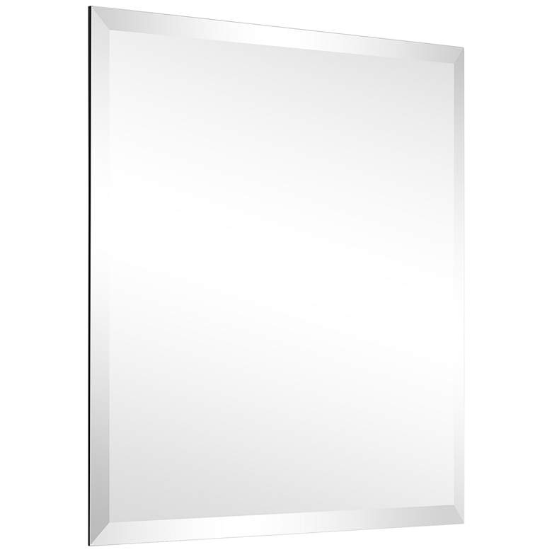 Image 4 Tate Frameless Beveled Prism 24 inch Square Wall Mirror more views