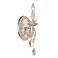 Tatiana 11" High Silver and Gold Wall Sconce