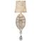 Tatiana Shorn Flower Shade 17"H Silver and Gold Wall Sconce