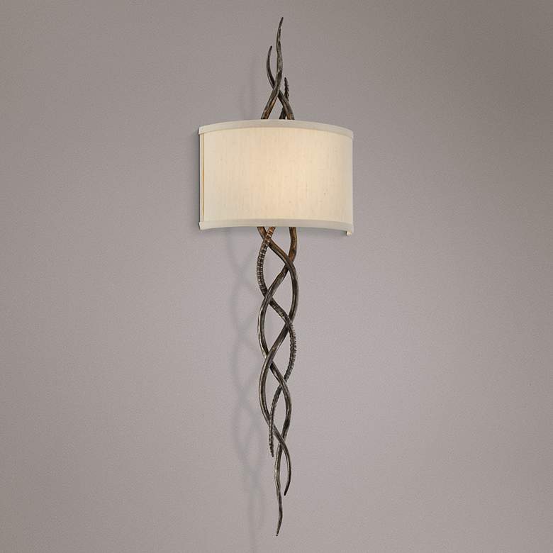 Image 1 Tattoo 36 inch High Cottage Bronze Wall Sconce