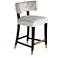 Tatum 26" Champagne Gray Tufted Counter Stool