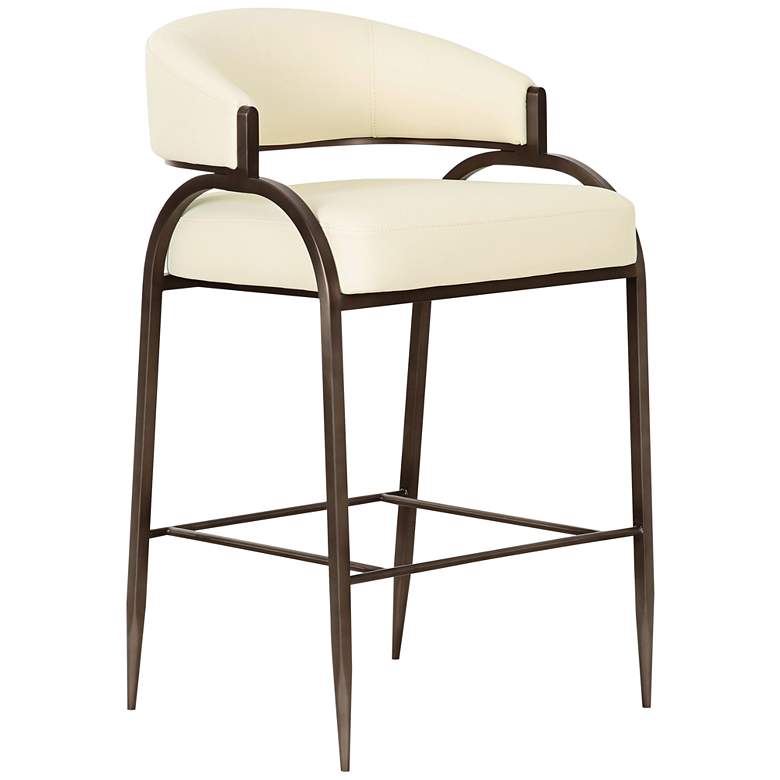 Image 1 Tatum 27 1/4" Cream Performance Vegan Leather Counter Stool