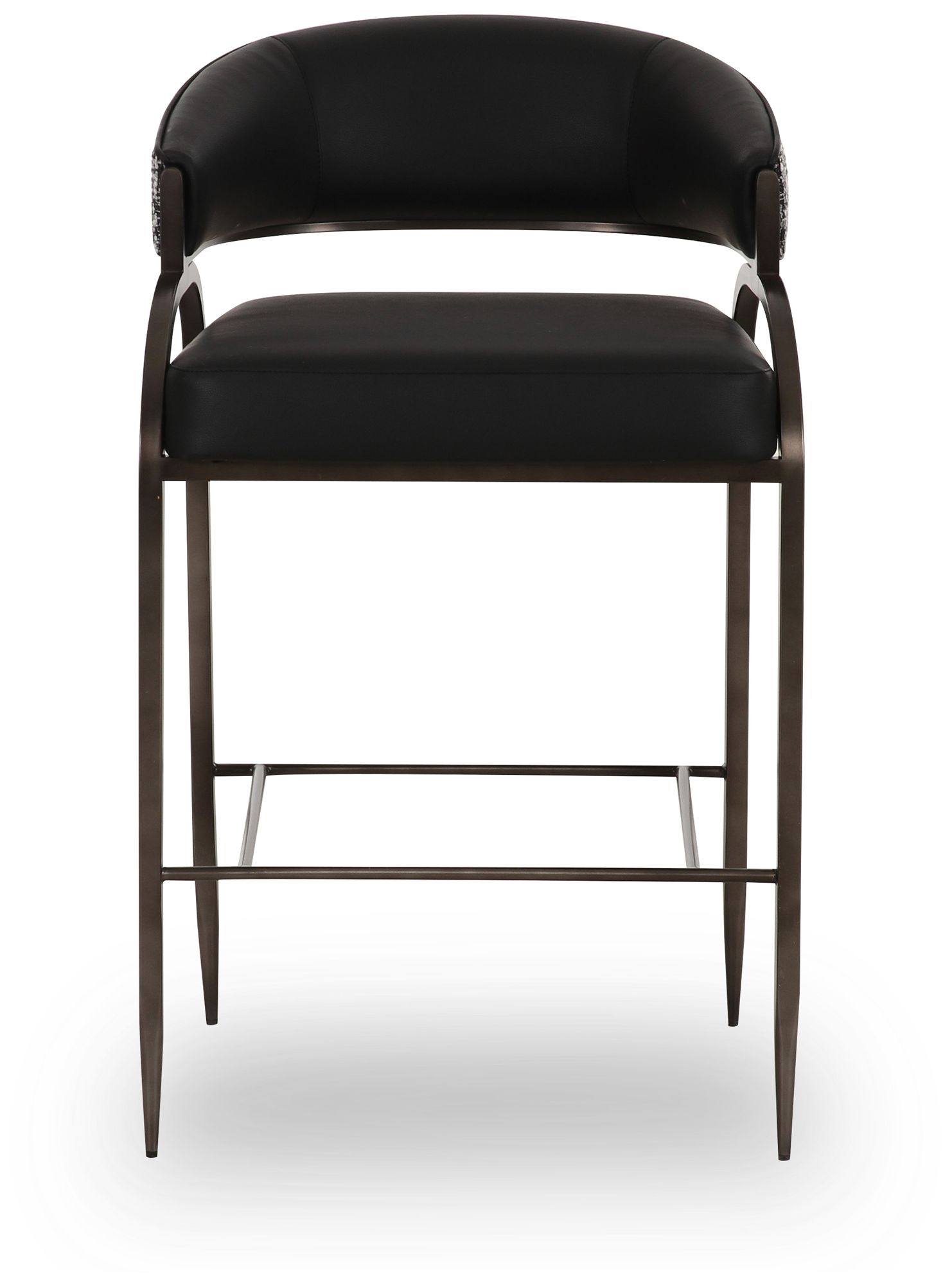 Image 6 Tatum Black Vegan Leather 2-Tone Counter Stool more views