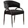 Tatum Black Vegan Leather 2-Tone Dining Chair