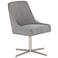 Tatum Bristol Charcoal and Stainless Steel Swivel Desk Chair