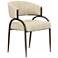 Tatum Cream Textured Performance Boucle Dining Chair