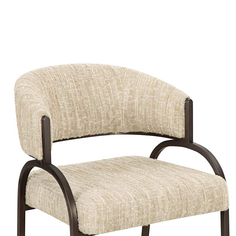 Image 2 Tatum Cream Textured Performance Boucle Dining Chair more views