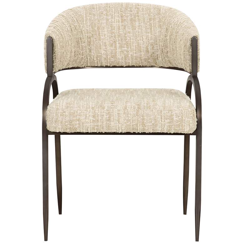 Image 3 Tatum Cream Textured Performance Boucle Dining Chair more views