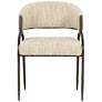 3_Tatum Cream Textured Performance Boucle Dining Chair more views