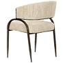 4_Tatum Cream Textured Performance Boucle Dining Chair more views