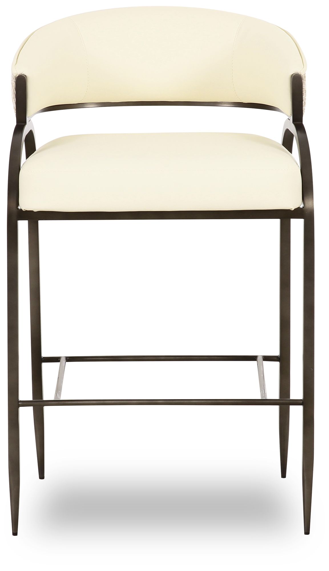 Image 6 Tatum Cream Vegan Leather 2-Tone Counter Stool more views
