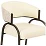 5_Tatum Cream Vegan Leather 2-Tone Dining Chair more views