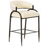 1_Tatum Cream Vegan Leather and 2-Tone Jacquard Counter Stool
