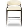 6_Tatum Cream Vegan Leather and 2-Tone Jacquard Counter Stool more views