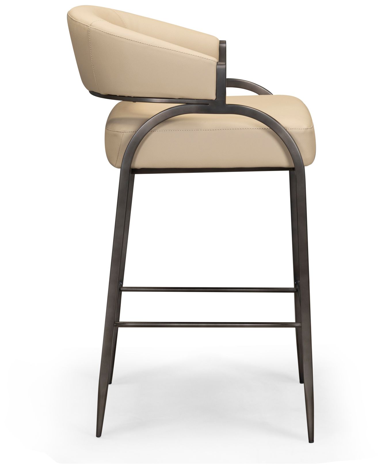 Image 3 Tatum Taupe Performance Vegan Leather Counter Stool more views