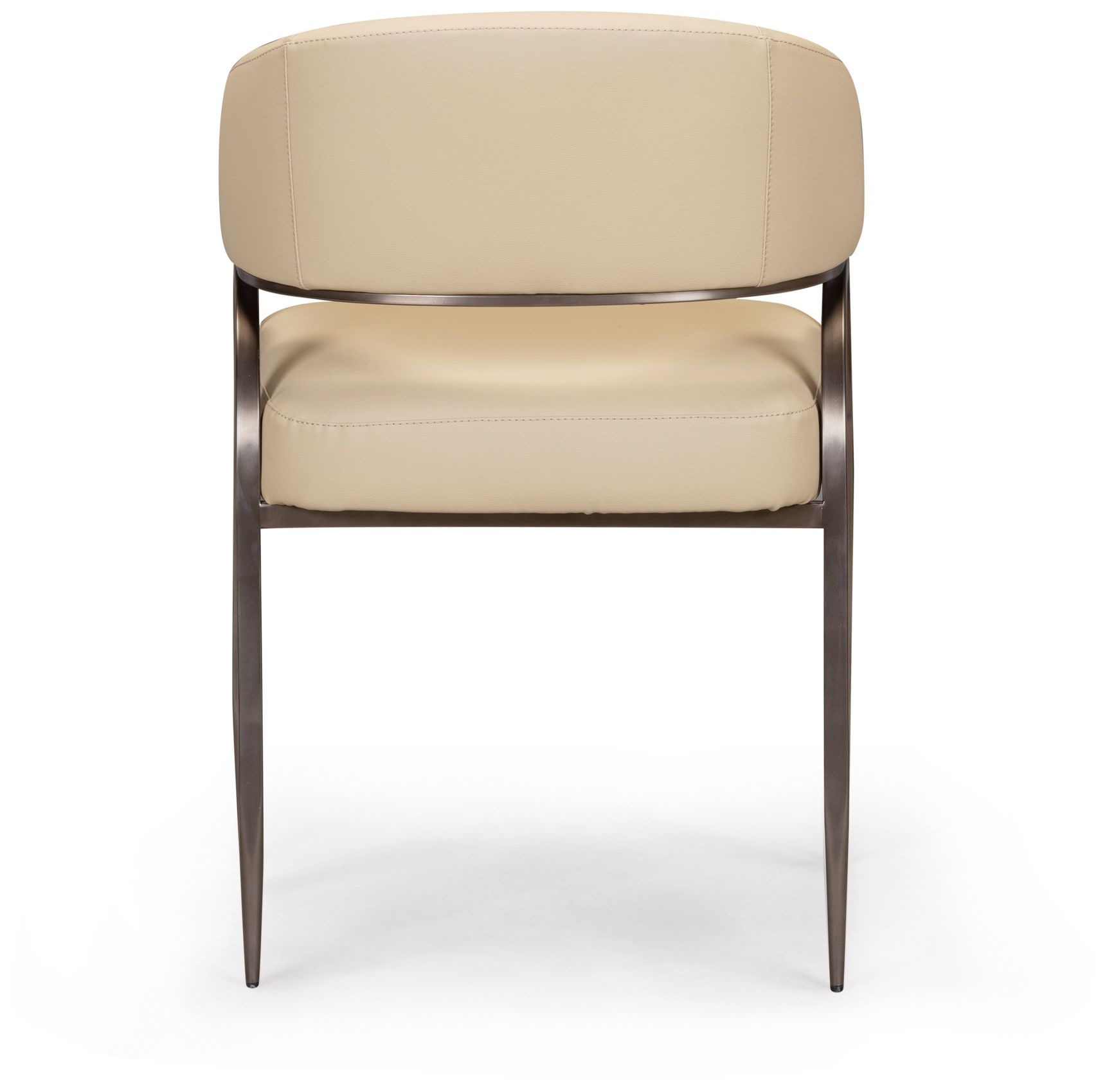 Image 6 Tatum Taupe Performance Vegan Leather Dining Chair more views