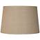 Taupe Fabric Drum Lamp Shade 13x15x10 (Spider)