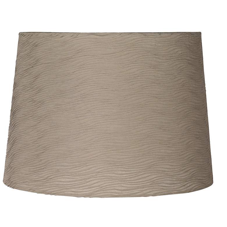 Image 1 Taupe Horizontal Wave Pleated Shade 12x14x10 (Spider)