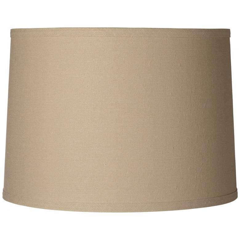 Image 1 Taupe Linen Hardback Shade 13x14x10 (Spider)