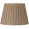 Taupe Open Box Pleat Linen Shade 10x16x10 (Spider)