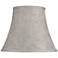 Taupe with Silver Weave Specks Bell Shade 8x14x11 (Spider)