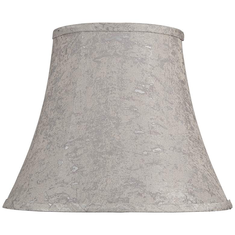 Image 1 Taupe with Silver Weave Specks Bell Shade 8x14x11 (Spider)