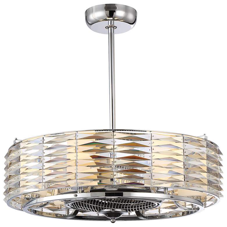 Image 3 Taurus 6-Light Fan D'Lier in Polished Chrome