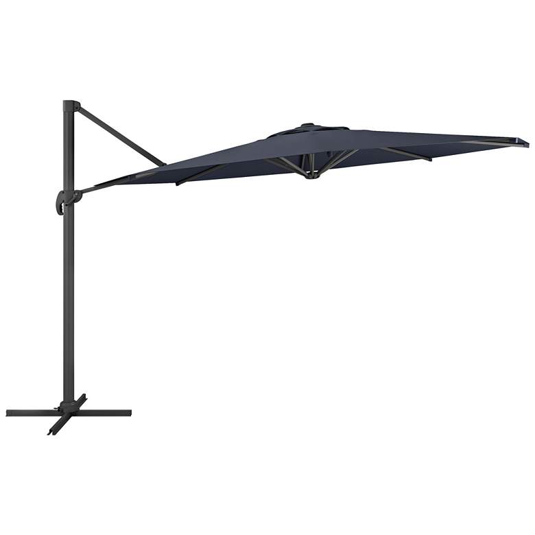 Image 1 Tava 11 1/3-Foot  Black Fabric Deluxe Offset Patio Umbrella