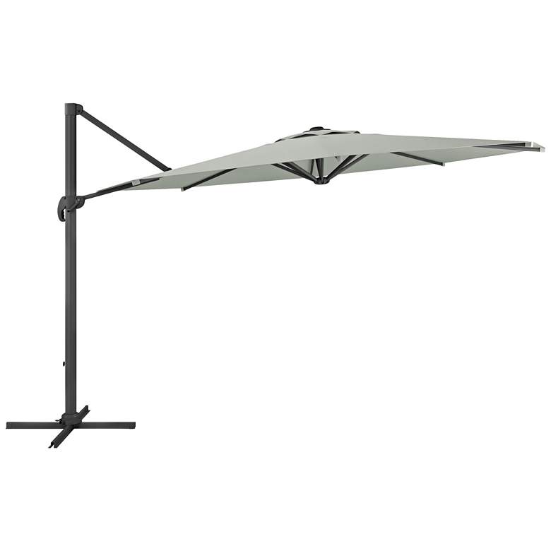 Image 1 Tava 11 1/3-Foot Sand Gray Deluxe Offset Patio Umbrella