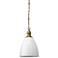 Tavern 10 1/2" Wide White Lacquer Metal Mini Pendant