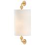1_Tavey 18" High Contemporary Gold Leaf Wall Sconce