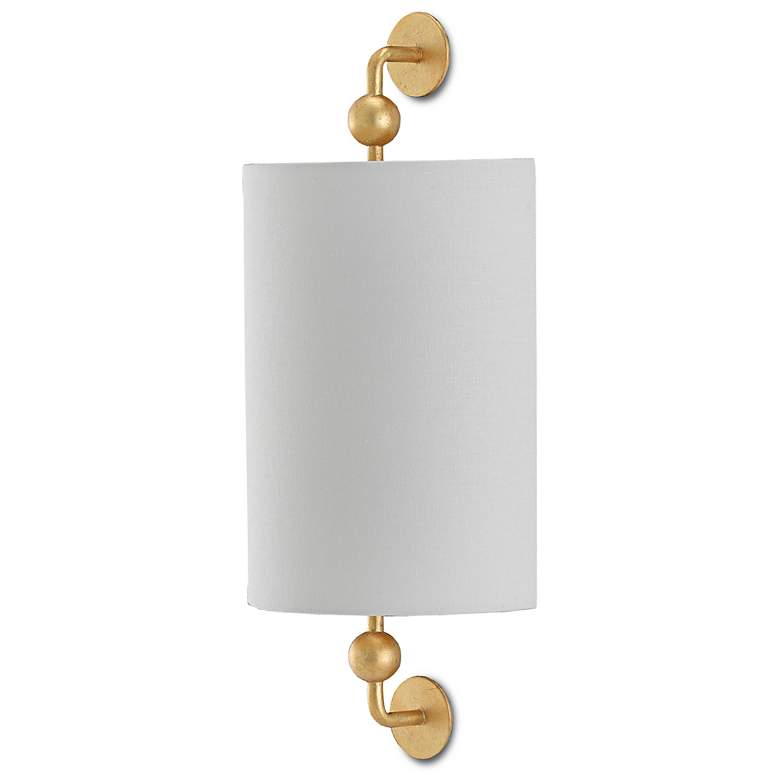 Image 3 Tavey 18" High Contemporary Gold Leaf Wall Sconce more views
